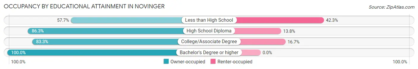 Occupancy by Educational Attainment in Novinger