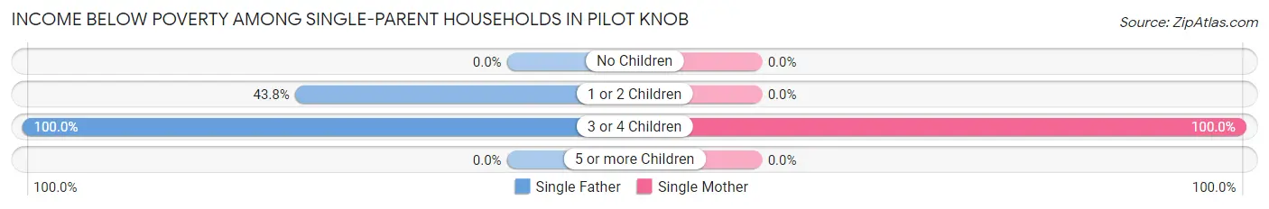 Income Below Poverty Among Single-Parent Households in Pilot Knob