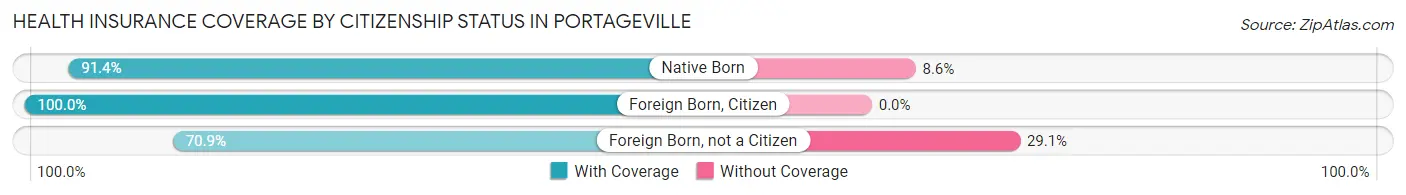 Health Insurance Coverage by Citizenship Status in Portageville