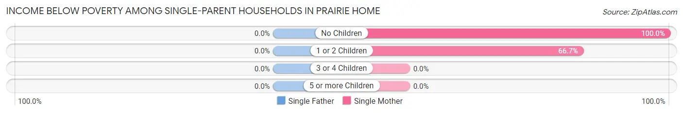Income Below Poverty Among Single-Parent Households in Prairie Home