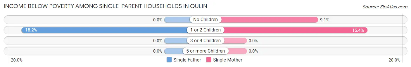 Income Below Poverty Among Single-Parent Households in Qulin