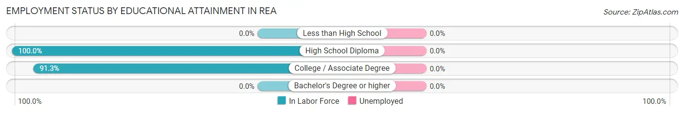 Employment Status by Educational Attainment in Rea