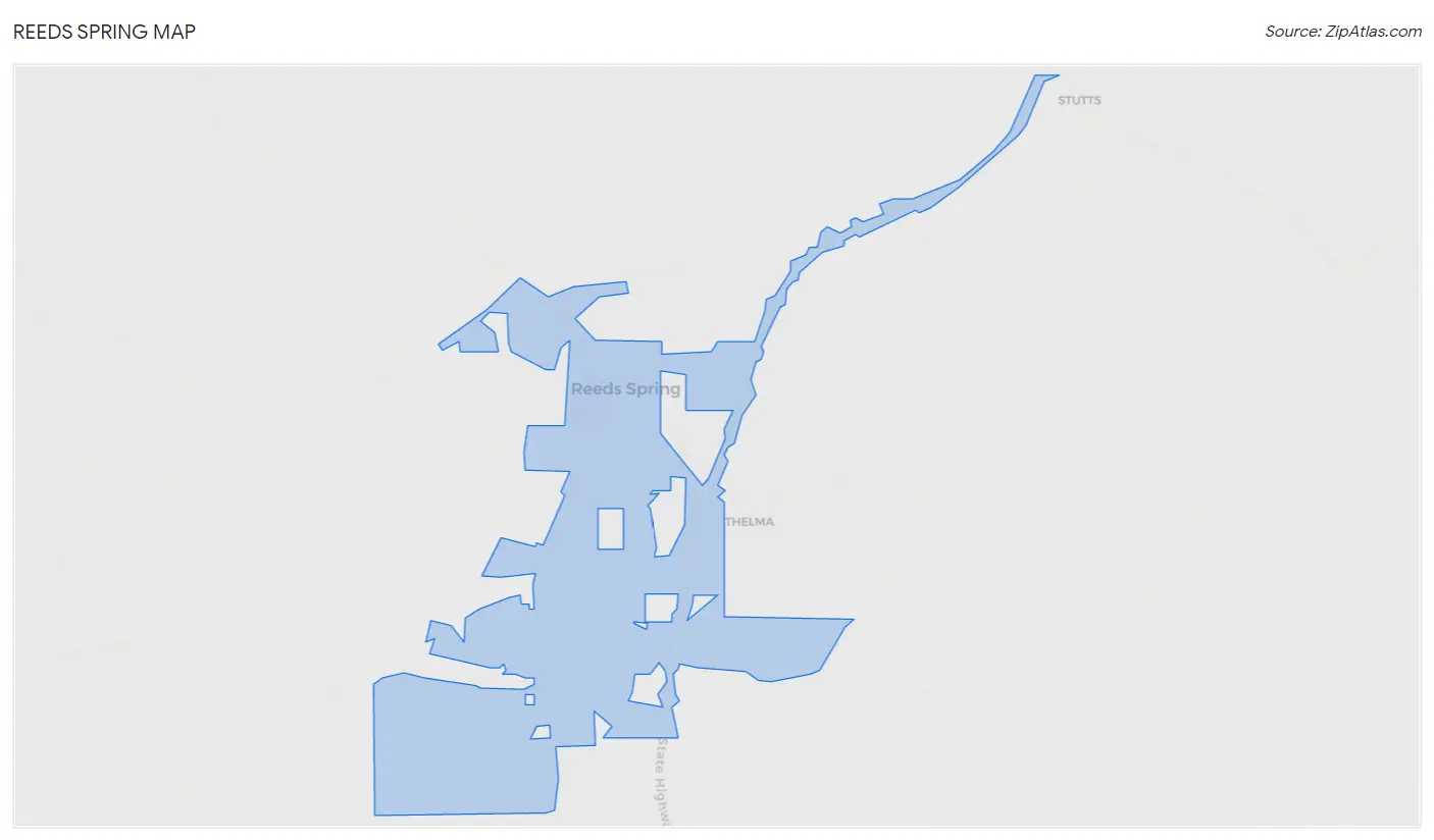 Reeds Spring Map