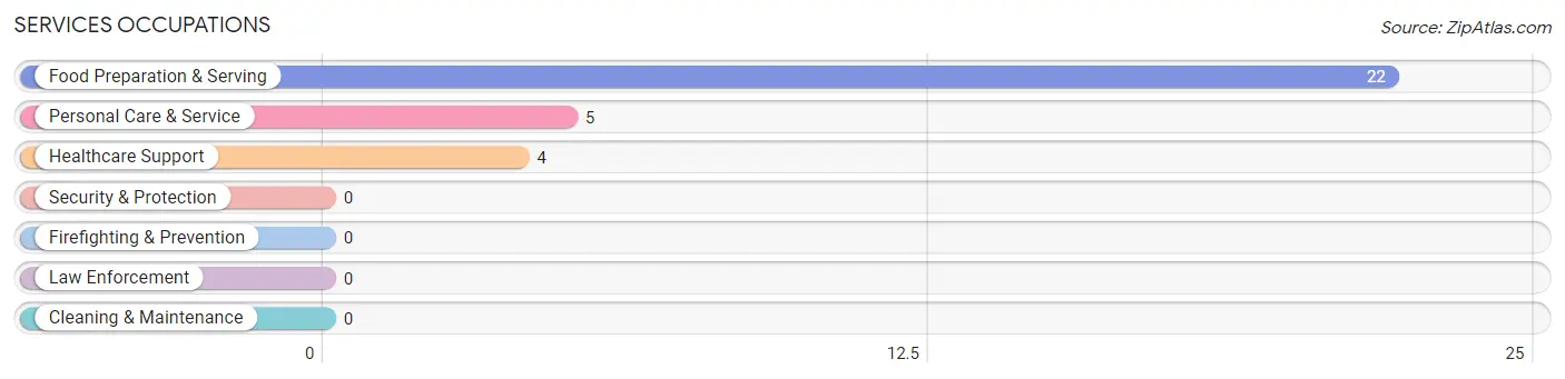 Services Occupations in Ridgeway