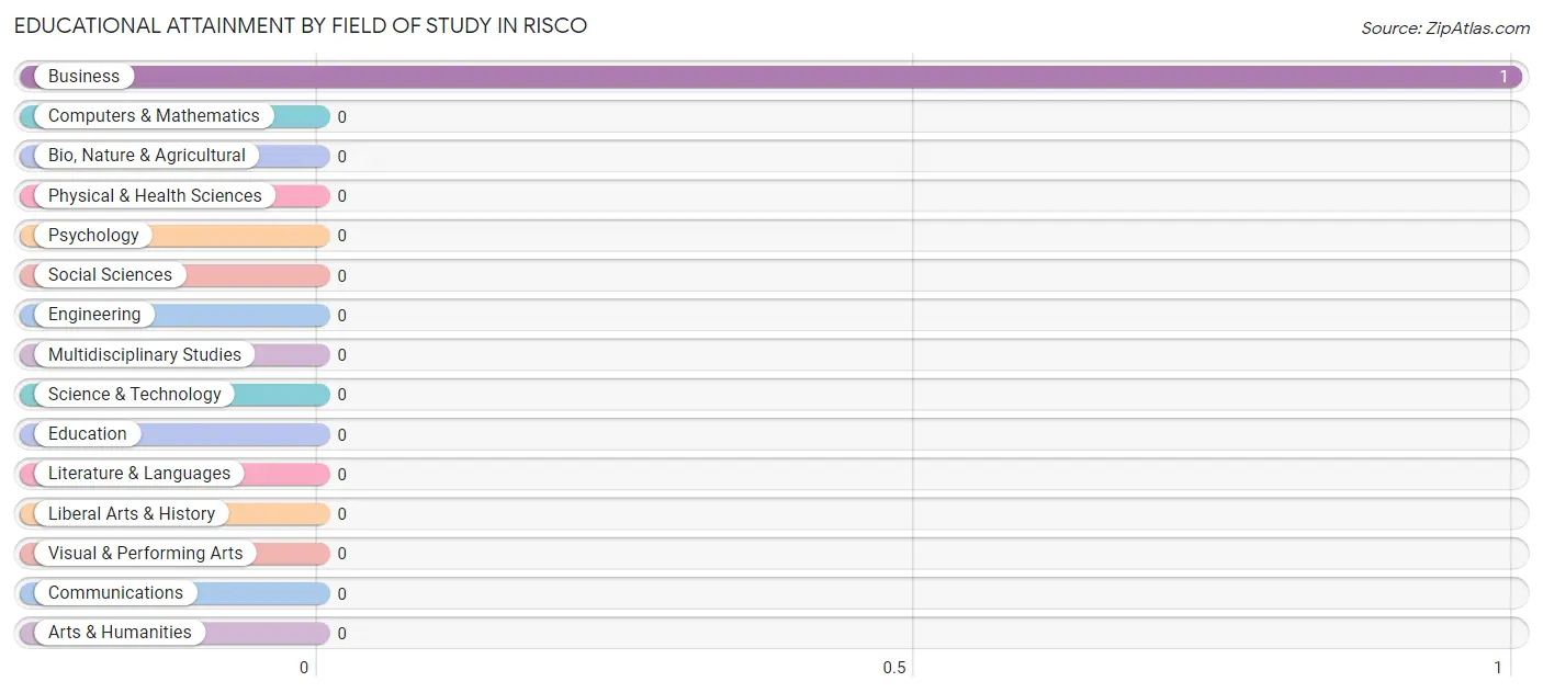 Educational Attainment by Field of Study in Risco