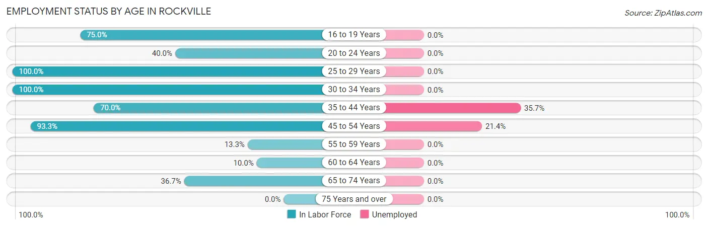 Employment Status by Age in Rockville