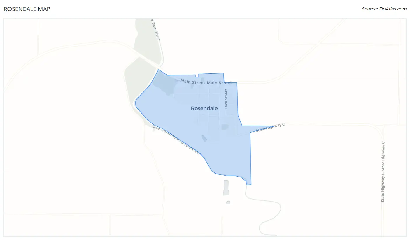 Rosendale Map