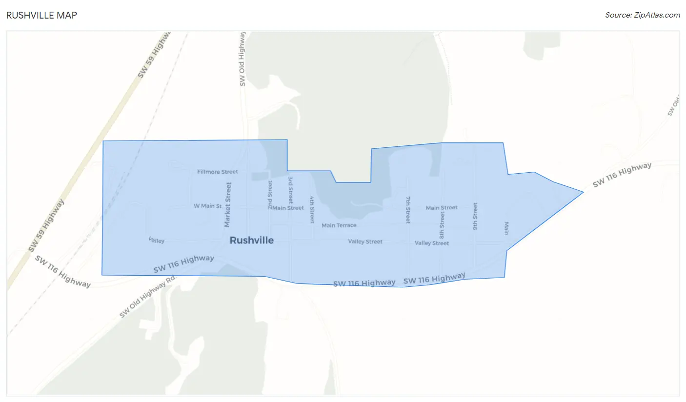 Rushville Map