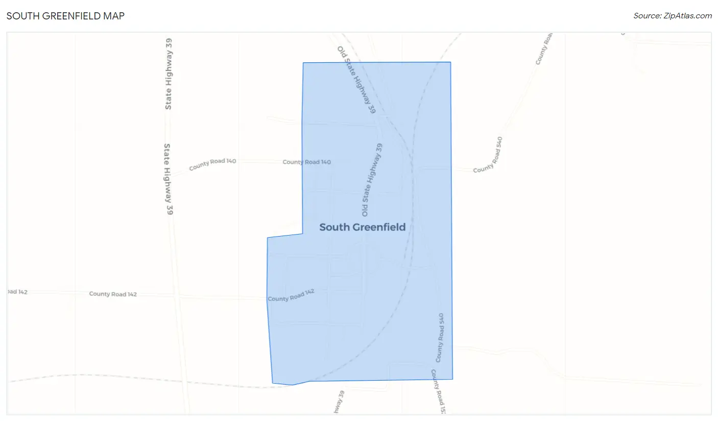 South Greenfield Map