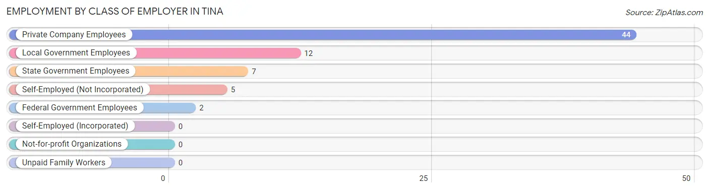 Employment by Class of Employer in Tina