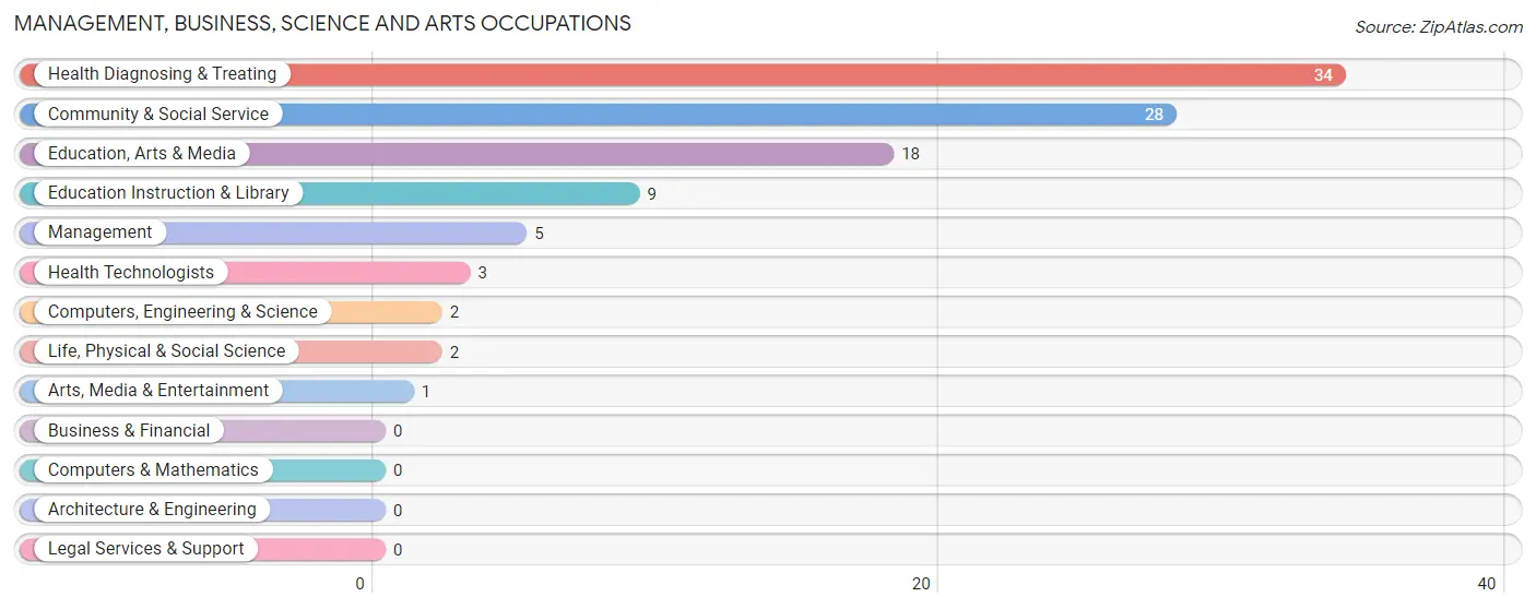 Management, Business, Science and Arts Occupations in Union Star