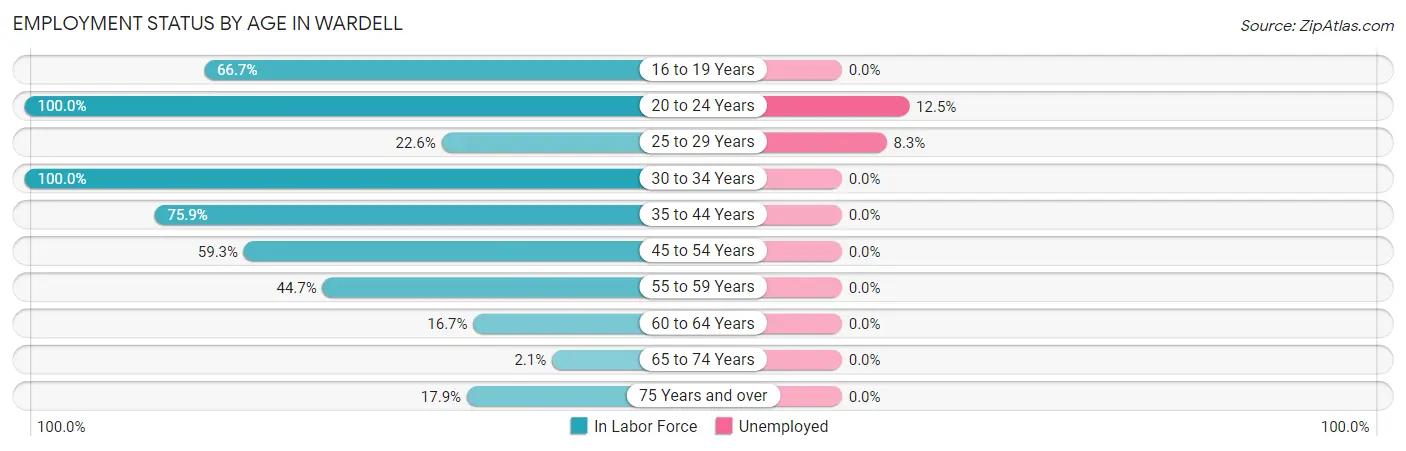 Employment Status by Age in Wardell
