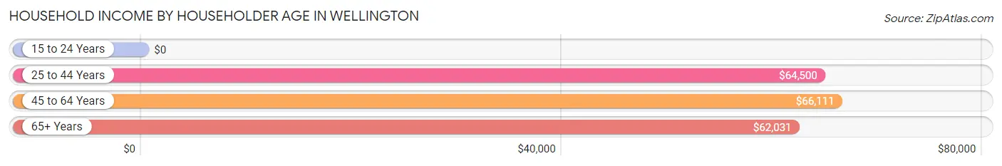 Household Income by Householder Age in Wellington