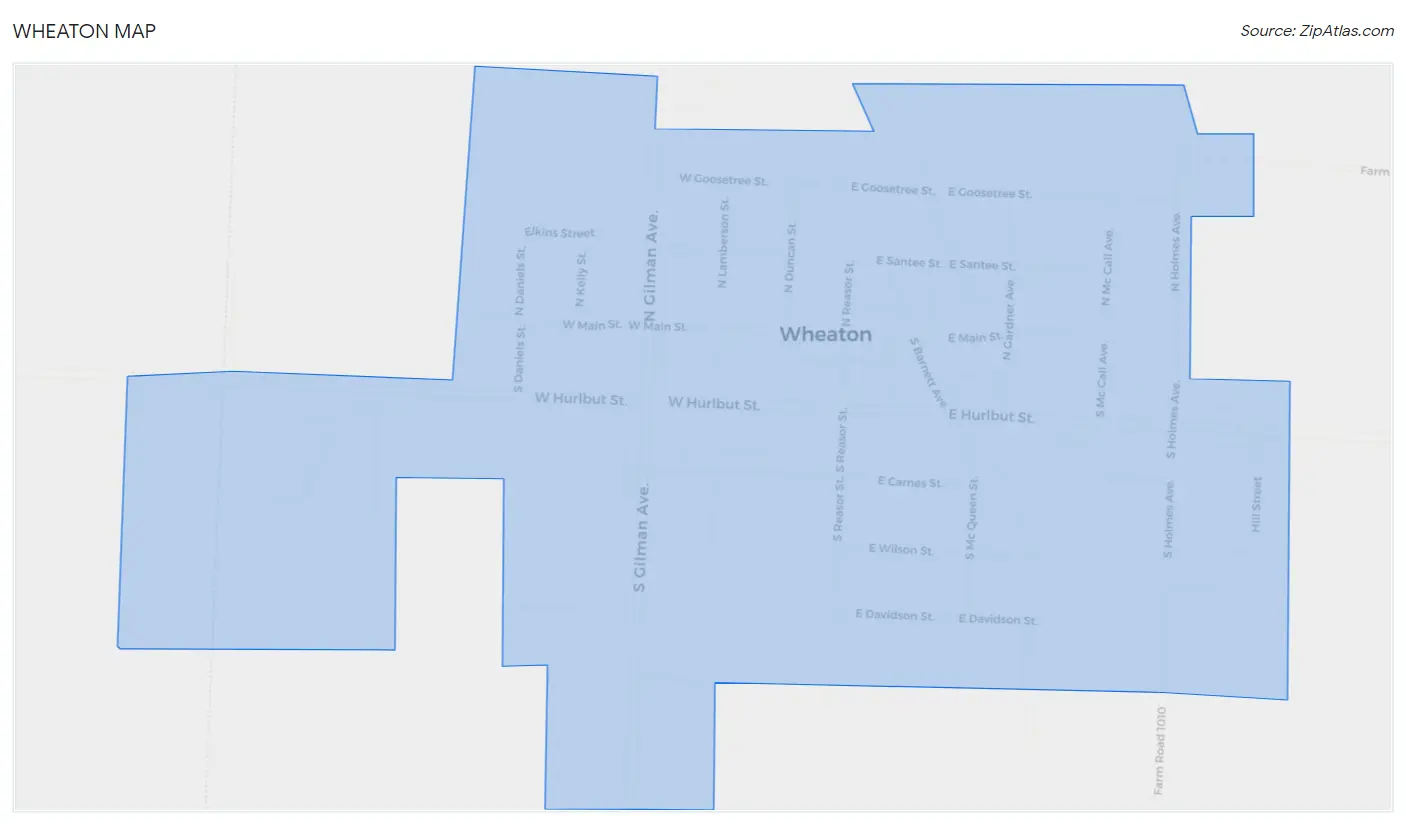 Wheaton Map