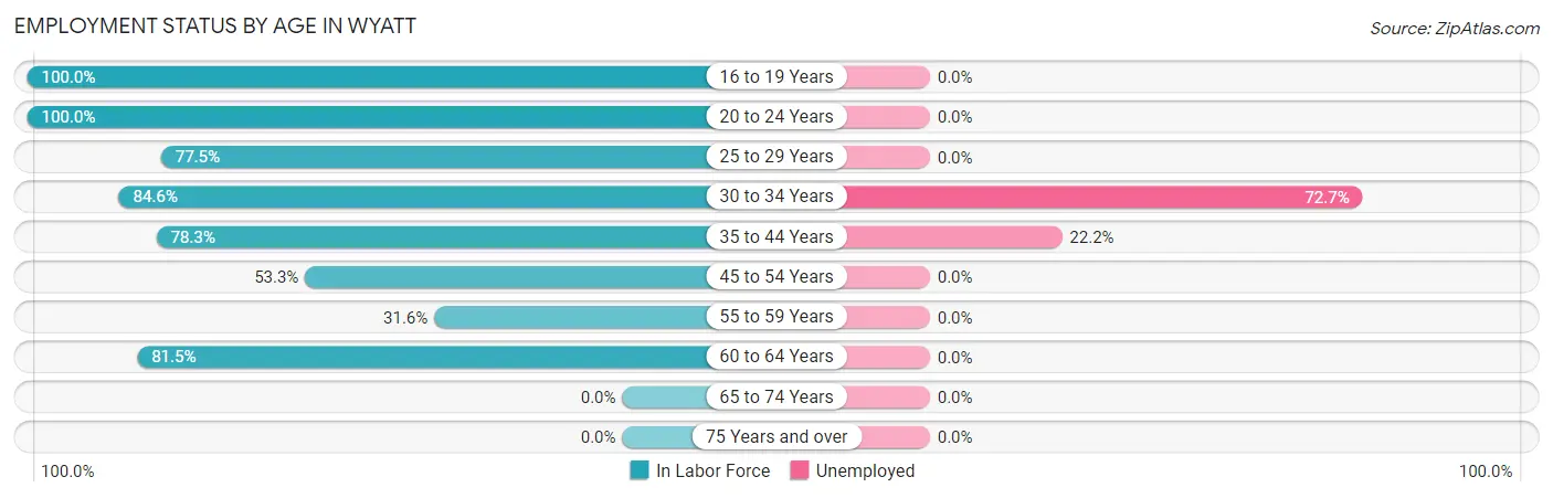 Employment Status by Age in Wyatt