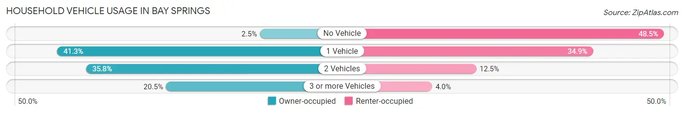 Household Vehicle Usage in Bay Springs
