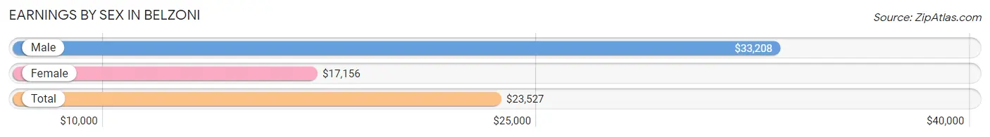 Earnings by Sex in Belzoni