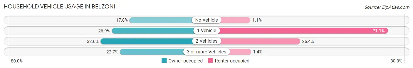 Household Vehicle Usage in Belzoni