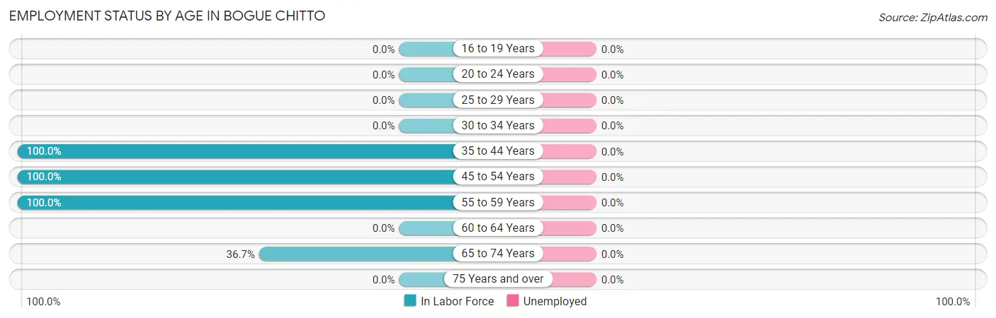 Employment Status by Age in Bogue Chitto