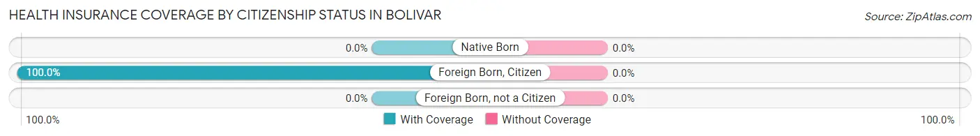 Health Insurance Coverage by Citizenship Status in Bolivar