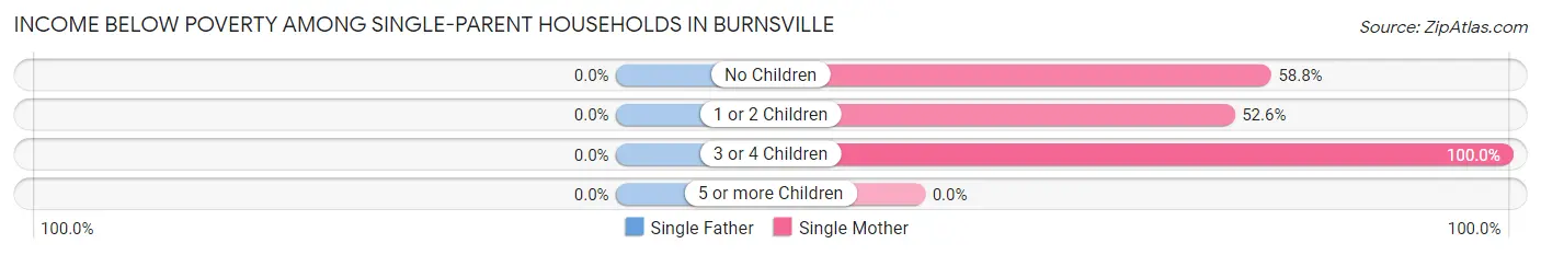 Income Below Poverty Among Single-Parent Households in Burnsville