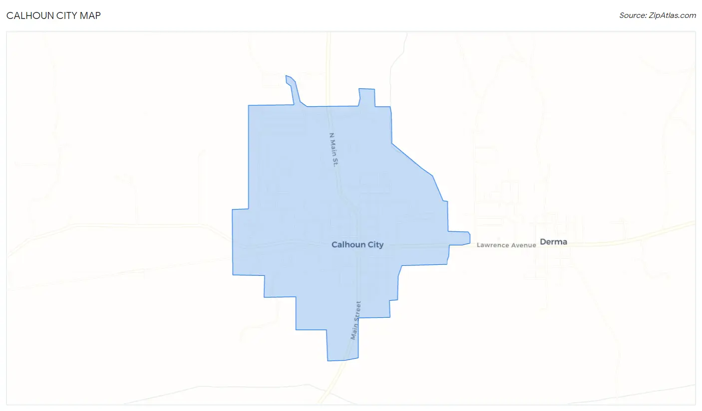 Calhoun City Map