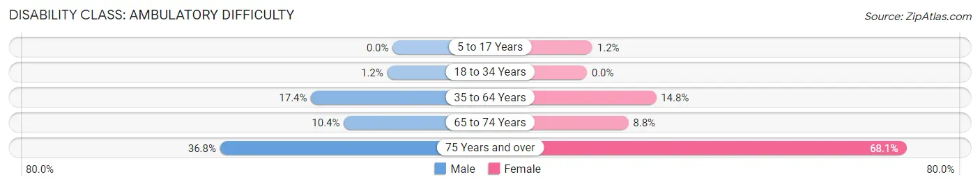 Disability in Canton: <span>Ambulatory Difficulty</span>