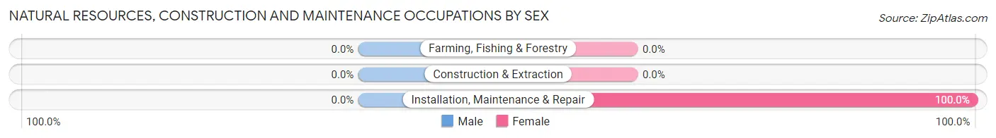 Natural Resources, Construction and Maintenance Occupations by Sex in Cruger