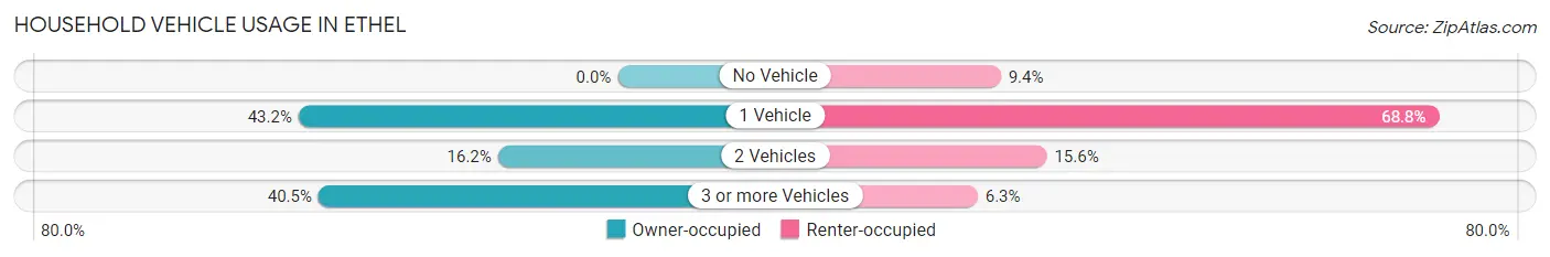 Household Vehicle Usage in Ethel