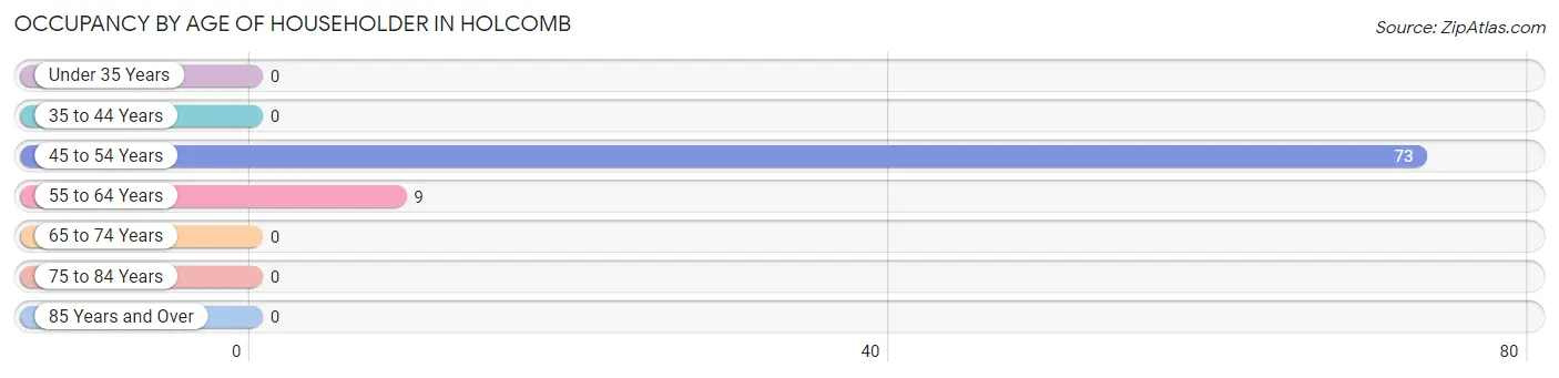 Occupancy by Age of Householder in Holcomb