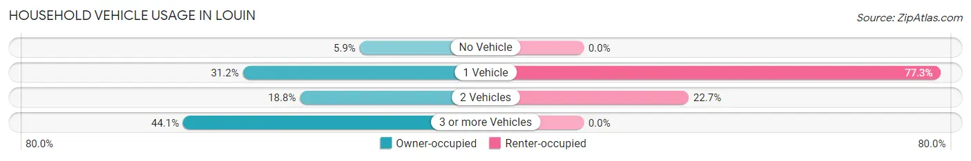 Household Vehicle Usage in Louin