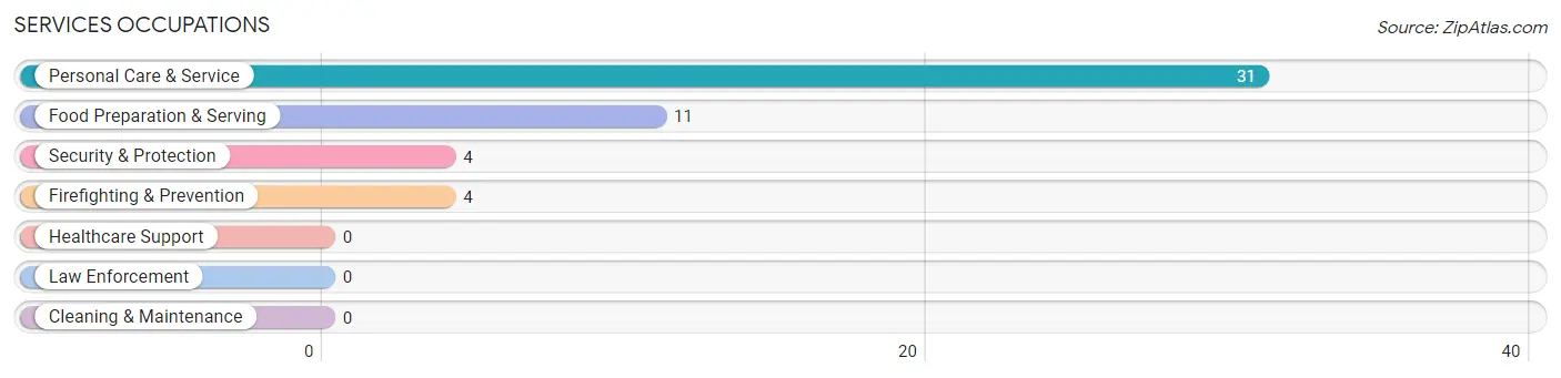 Services Occupations in Lula