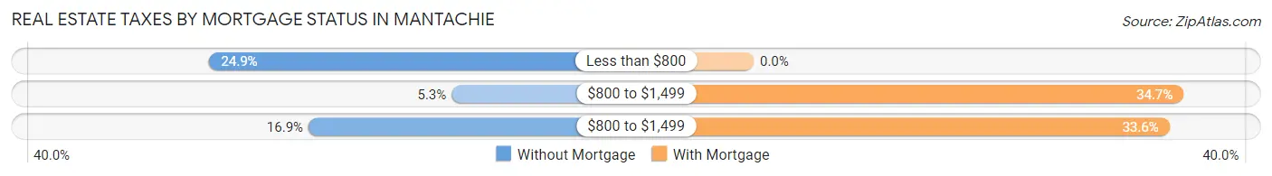 Real Estate Taxes by Mortgage Status in Mantachie