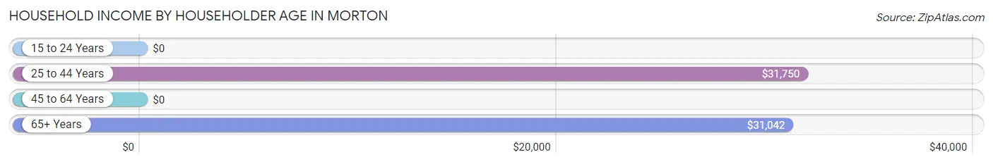 Household Income by Householder Age in Morton