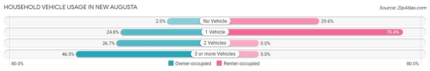 Household Vehicle Usage in New Augusta