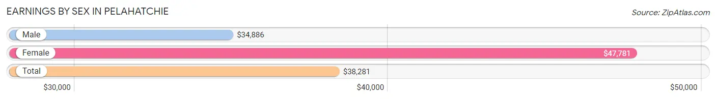 Earnings by Sex in Pelahatchie