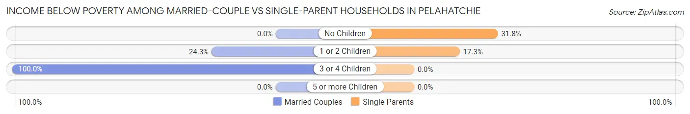 Income Below Poverty Among Married-Couple vs Single-Parent Households in Pelahatchie
