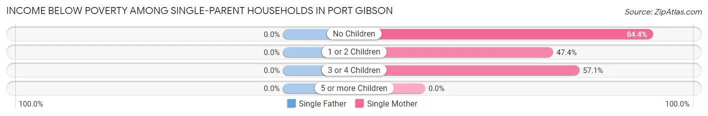 Income Below Poverty Among Single-Parent Households in Port Gibson