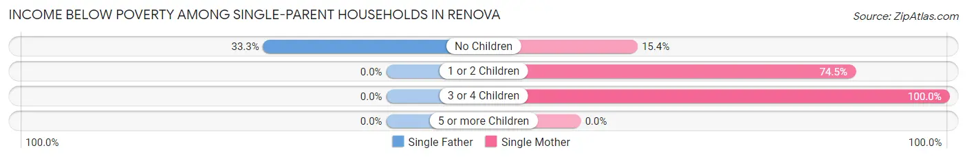 Income Below Poverty Among Single-Parent Households in Renova