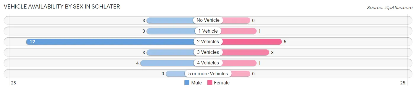 Vehicle Availability by Sex in Schlater