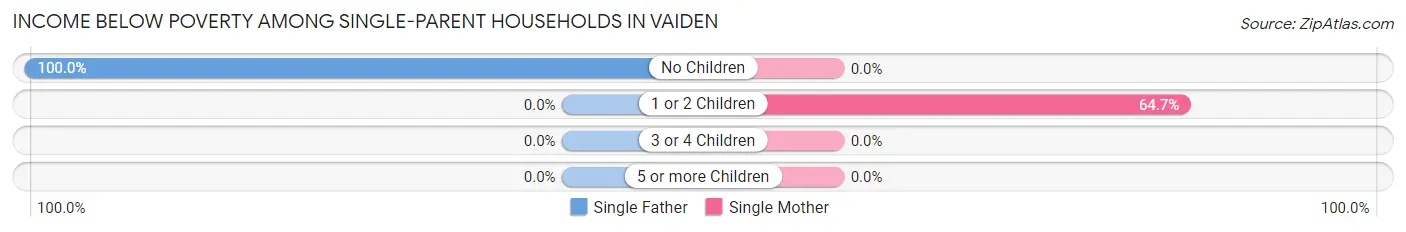 Income Below Poverty Among Single-Parent Households in Vaiden