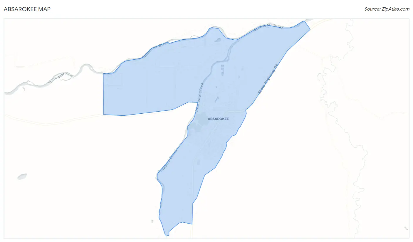 Absarokee Map