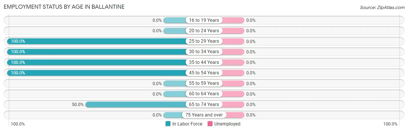 Employment Status by Age in Ballantine