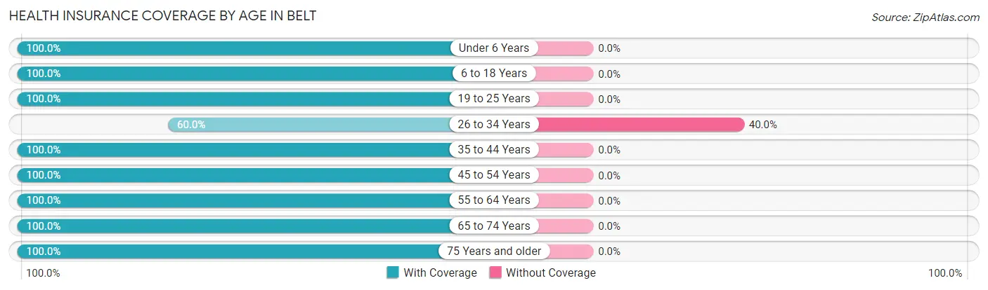 Health Insurance Coverage by Age in Belt