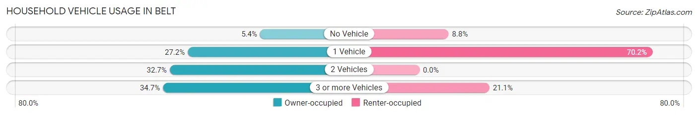 Household Vehicle Usage in Belt