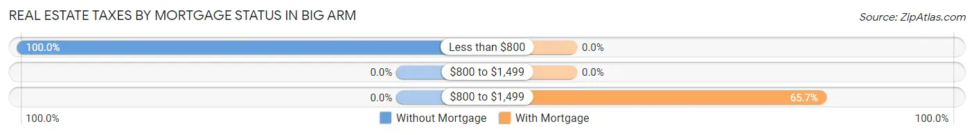 Real Estate Taxes by Mortgage Status in Big Arm