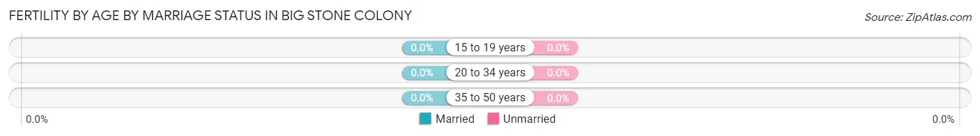 Female Fertility by Age by Marriage Status in Big Stone Colony
