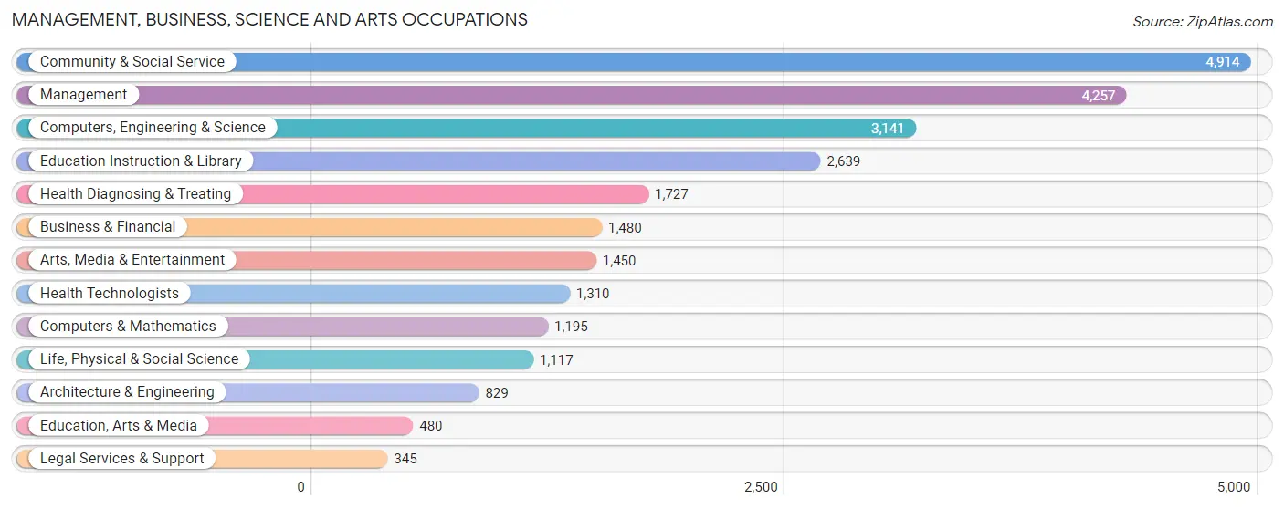 Management, Business, Science and Arts Occupations in Bozeman