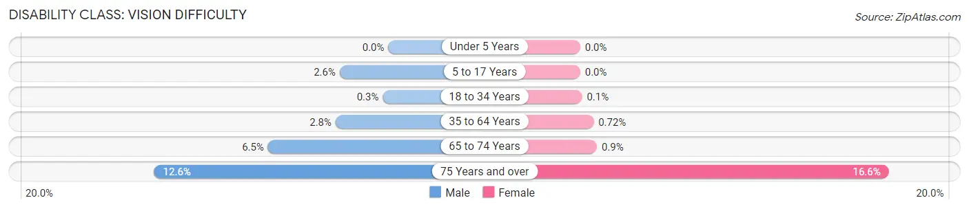 Disability in Bozeman: <span>Vision Difficulty</span>