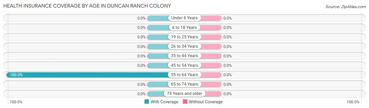 Health Insurance Coverage by Age in Duncan Ranch Colony
